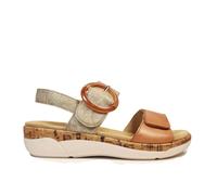 Remonte Women's R6853 Sandal, noccia/lehm-Metallic / 90, 5 UK