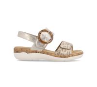 Remonte R6853-94 Paribuck Beige Light Gold Womens Comfortable Sandals in a Plain Leather and Man-made in Size 39