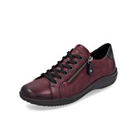 Remonte D1E03-35 Livon Zip Wine Leather Womens Lacing Shoes Red