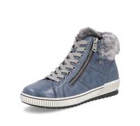 Remonte RemonteTEX D0780 Women's High-Top Trainers, Loose Insole, Water-Repellent, (Blue Combi 14, UK Footwear Size System, Adult, Women, Numeric, Wide, 8)