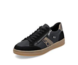 Remonte RemonteTEX D2C04 Women's Low-Top Trainers Loose Sole Waterproof RemonteTEX, Black Combi 03, 8 UK