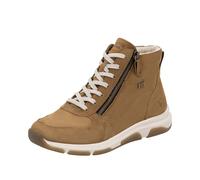 Remonte RemonteTEX Women's High-Top Trainers D1S71, Women's Low Shoes, Loose Insole, Water-Repellent, Brown 22, 6.5 UK