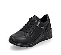 Remonte RemonteTEX Women's Low-Top Trainers D0T03, Women's Low Shoes, Loose Insole, Water-Repellent, Black 00, 9 UK