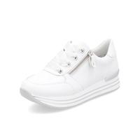 Remonte RemonteTEX Women's Low-Top Trainers D1302, Women's Low Shoes, Loose Insole, Water-Repellent, White 82, 6.5 UK