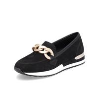 Remonte Rene Womens Slip On Shoes 5 UK Black Nubuck