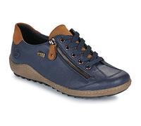 Remonte Women Lace-Up Shoes R1402, Ladies Casual lace-up Shoes,Trainer,Sneakers,Removable Insole,Water Repellent,remonteTEX,Blau Kombi,36 EU / 3.5 UK