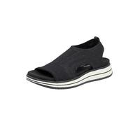 Remonte Wedge Heel Slip-On Sandals Black