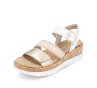 Remonte White Hook & Loop Sandals for Ladies Colour: Size EU 39 / UK 6 White 39