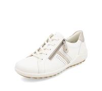 Remonte R1432-80 Zigzip 1 Off White Womens lacing shoes in a Plain Leather in Size 36