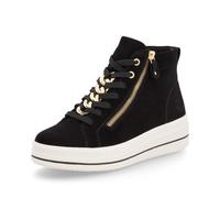 Remonte D1C70-02 Dolla Flatform Black Suede Womens Hi Tops in a Plain Leather in Size 41