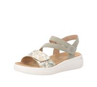 remonte Woman's Wedge Sandal - Green | D3L51-52 52 37