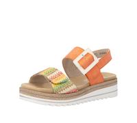 remonte Woman's Wedge Sandal - Orange | D0Q62-38 38 37