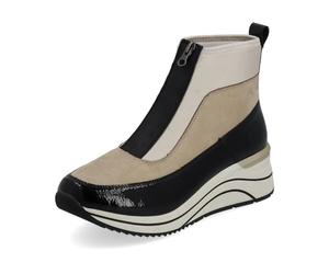 Remonte Women Ankle Boots D0T71, Ladies Platform Ankle Boots,Removable Insole,Half Boots,Platform Boot,Low Boots,Boot,high,Beige Kombi,38 EU / 5 UK