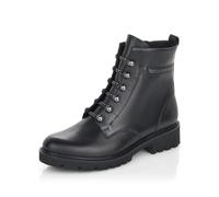 Remonte D8670-01 Docland Black leather Womens Biker Boots in a Plain Leather in Size 42