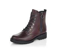 Remonte Women Ankle Boots D8671, Ladies Lace-up Ankle Boot,Removable Insole,Low Boots,Short Boots,lace-up Boot,Zipper,Rot,40 EU / 6.5 UK