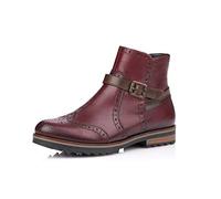 Remonte Women Ankle Boots R2278, Ladies Biker Boots, Boots,Half Boots,Bikers Ankle Boot,Bootie,Flat,Chianti/Kastanie / 36,40 EU / 6.5 UK