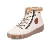 Remonte Women Ankle Boots R7980, Ladies Lace-up Ankle Boot,Removable Insole,Water Repellent,remonteTEX,lace-up Boot,Low Boots,Weiss Kombi,42 EU / 8 UK