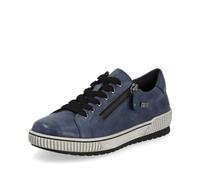 Remonte D0700-14 Tanash Tex BLUE LEATHER Womens lacing shoes in a Plain Leather in Size 38