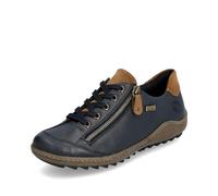 Remonte Women Lace-Up Shoes R1402, Ladies Casual lace-up Shoes,Trainer,Sneakers,Removable Insole,Water Repellent,remonteTEX,Blau Kombi,39 EU / 6 UK