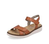 Remonte Women Sandals D2049, Ladies Classic Sandals,Removable Insole,Sandal,Summer Shoe,Comfortable,Braun,41 EU / 7.5 UK