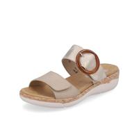 Remonte Women Sandals R6858, Ladies Slippers,Removable Insole,Slip-on Shoes,Leisure Shoes,Open wrap-up,Beige Kombi,40 EU / 6.5 UK