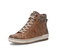 Remonte Women's Ankle Boots Smooth Leather D0784-22 Brown Size 12 | Water-repellent, G width, zip, lambswool lining, removable insole