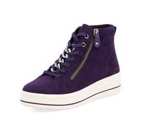 Remonte D1C70-30 Dolla Flatform Aubergine Suede Womens Hi Tops in a Plain Leather in Size 41