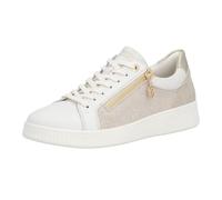 Remonte Womens Casual Size Zip Lace Up Shoes Trainers D2E00 (White, UK Footwear Size System, Adult, Women, Numeric, Wide, 6.5)