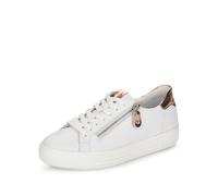 Remonte D0903-81 Altozip White Rose gold Womens trainers in a Plain Leather in Size 40