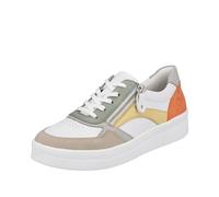 Remonte Women's D0j01 Trainers, Cliff Weiss Vapor Peppermint Sun Orange 81, 7 UK