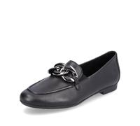 Remonte Flume Womens Loafers Black 6 Uk/39 Eu