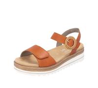 Remonte Women's D0q52 Wedge Sandals, Orange, 7.5 UK