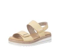 Remonte Women's D0Q59 Wedge Sandals, Yellow, 41 EU