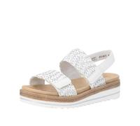 Remonte Women's D0Q63 Wedge Sandals, Silver/Platinum, 39 EU