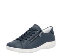 Remonte D1E03-15 Livon Zip Navy Leather Womens lacing shoes in a Plain Leather in Size 38