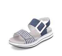 Remonte Blue Hook & Loop Sandals for Ladies | Remonte D1J53-14 Colour: Blue, Size: EU 42 / UK 8