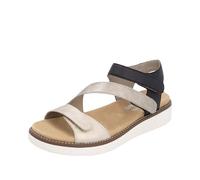 Remonte Women's D2050 Ankle Strap Sandals, Metallic, 3.5 UK