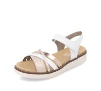 Remonte Women's D2058 Sandals, White Combi 80., 6 UK