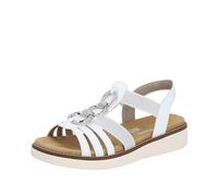 Remonte Women's D2073 Sandal, White Silver 80, 5 UK