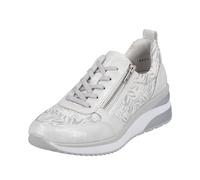 Remonte Women's D2401 Sneaker, Ice Pure White Silver 91, 7.5 UK