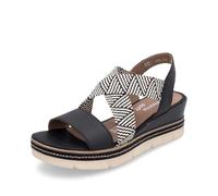 Remonte Womens D2L54-03 Sandals 4 UK Black Multi