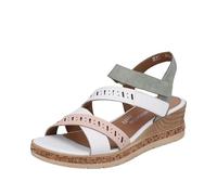 Remonte Women's D3064 Wedge Sandal, Weiss Lightblush Peppermint 80, 4 UK