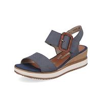 Remonte Women's D6453 Wedge Sandal, Jeans/14, 39 EU, Jeans 14., 7 UK