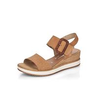 Remonte Women's D6453 Wedge Sandal, Sand / 60, 6.5 UK
