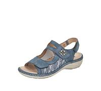 Remonte Women's D7647 Sandal, Adria/lightblue/Hellgrau-Bianco / 16, 4 UK