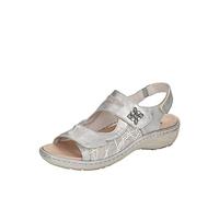 Remonte Women's D7647 Sandal, Frost/perlcloud/Hellgrau-Bianco / 40, 5 UK