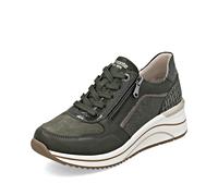 Remonte D0T16-54 Ranzip Wedge Dark Green Womens trainers in a Plain Man-made in Size 39