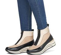 Remonte Women Ankle Boots D0T71, Ladies Platform Ankle Boots,Removable Insole,Half Boots,Platform Boot,Low Boots,Boot,high,Beige Kombi,38 EU / 5 UK