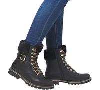 Remonte Womens Ladies D8481 Black Warm Lined Ankle Boots Size 4-9