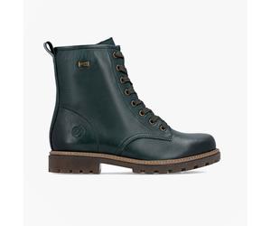 Remonte Womens Leather Ankle Zip Boots Green - Size UK 6.5